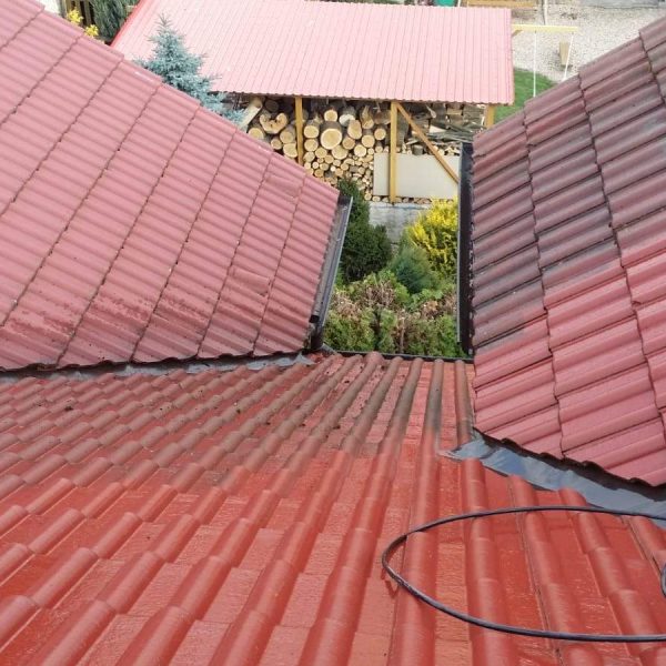 Čištění střechy a nátěr fasády Čištění střechy a nátěr fasády